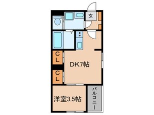 ハーモニーテラス大日町の物件間取画像